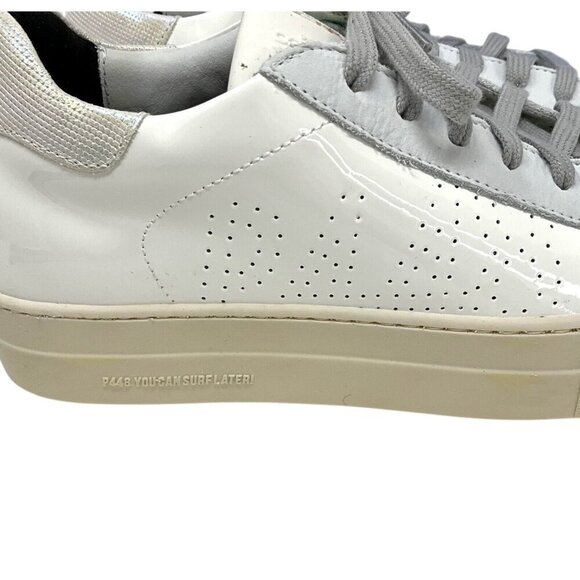 NIB P448 Thea Sneakers Unicorn US Size 8.5 EUR 39 Platform Low Top Leather Italy - Picture 4 of 15